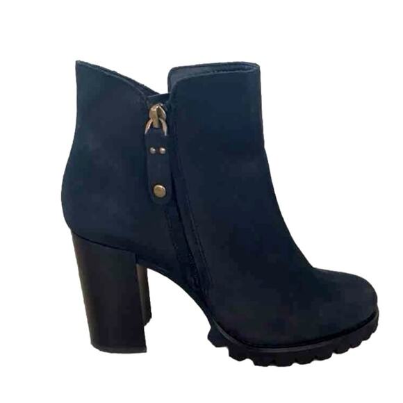 EUC Gibson & Latimer Jada leather platform lug sole booties 9.5 utility punk emo - Picture 2 of 11